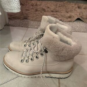 Cole Haan Cream Winter Boots